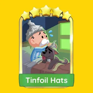 Tinfoil Hats 5⭐ Gold Sticker Monopoly Go Golden Blitz