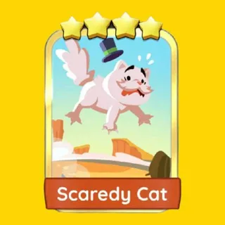 Scaredy Cat 4 ⭐ Gold Sticker Monopoly Go Golden Blitz