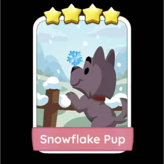 Snowflake Pup Monopoly Go