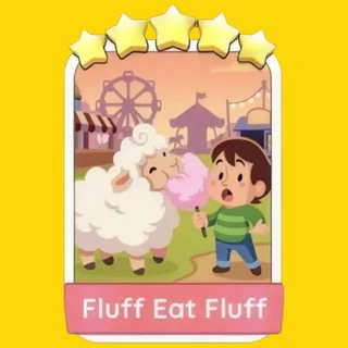 Fluff Eat Fluff 5⭐ Monopoly Go Sticker
