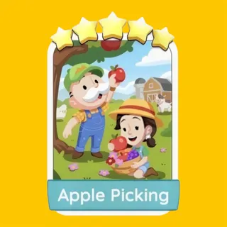 Apple Picking 5⭐ Monopoly Go Sticker
