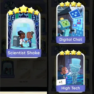 Scientist Shake, Digital Chat, High Tech S16 Monopoly Go