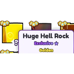 golden huge hell rock pet sim 99 
