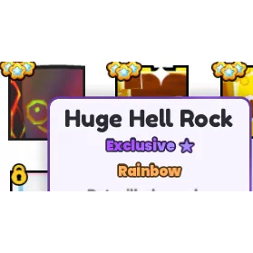 rainbow huge hell rock pet sim 99 