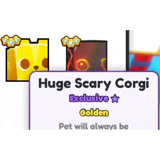 huge scary corgi golden pet sim 99 