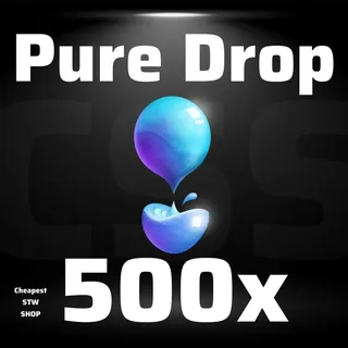 500x Pure drop of rain