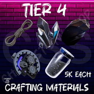 crafting materials tier 4