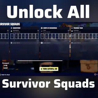 Unlock All Survivor Squads