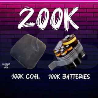 100k Batteries + 100k Coal