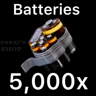 5,000 Batteries