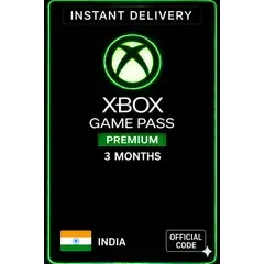 Xbox Game Pass (Premium) 3 Months (India) - Xbox Live - Digital Key