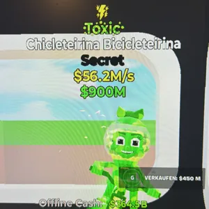 Steal the Brainrot I Chicleteirina Bicicleteirina Toxic 1x Trait Girl Bike I Fortnite