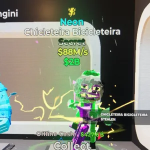 Steal the Brainrot I Chicleteira Bicicleteira Neon LIGHTNING TRAIT/BONUS 88M Bike RARE I Fortnite