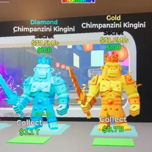 Steal the Brainrot I Chimpanzini Kingini Gold + Diamond Bundle Monkey I Fortnite