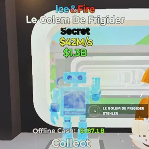 Steal the Brainrot I Le Golem De Frigider Ice & Fire I Fortnite