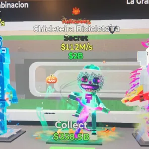 Steal the Brainrot I Chicleteira Bicicleteira Halloween Bike PUMPKIN TRAIT 112M/sec RARE I Fortnite