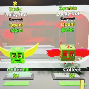 Steal the Brainrot I 2x Secret Lucky Rot Toxic Trait + Zombi I Fornite