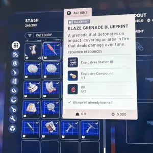 Blaze Grenade Blueprint