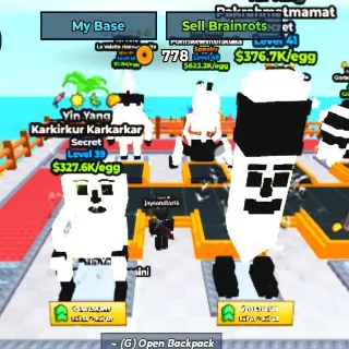 my brainrot egg farm 300k+/Egg 2x
