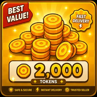 Tank Game Tokens 2,000
