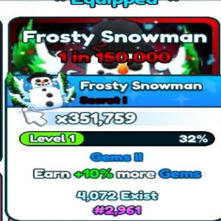 Tap Simulator < FROSTY SNOWMAN