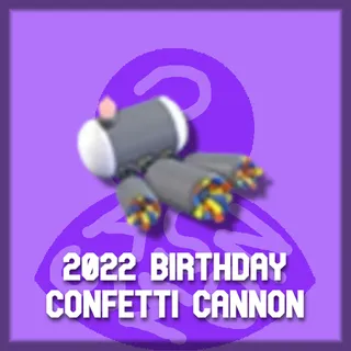 2022 Birthday Confetti Cannon