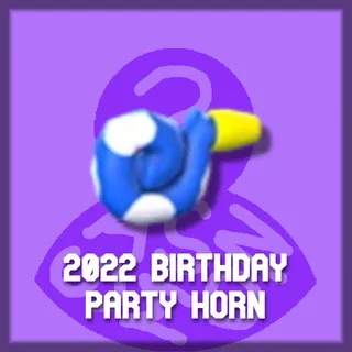 2022 Birthday Party Horn