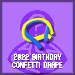 2022 Birthday Confetti Drape