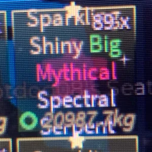 Sparkling shiny big spectral serpent 