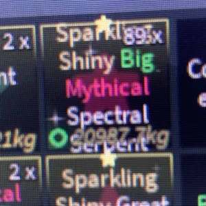 Sparkling shiny big mythical spectral