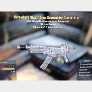 Weapon | 10mm submachine Ber2525