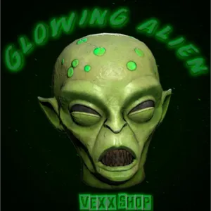 Glowing Alien Mask