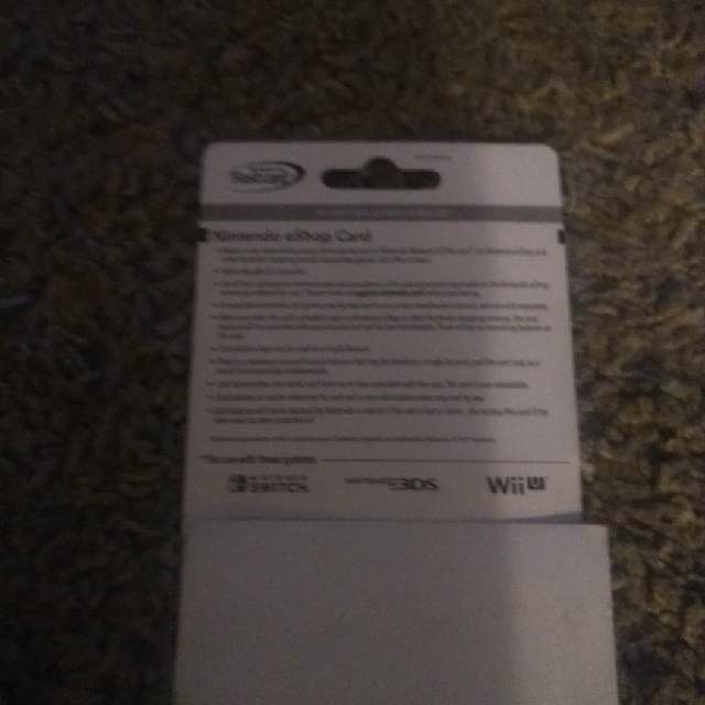 unused nintendo eshop cards