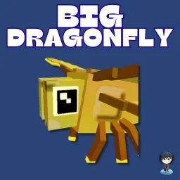 Big golden dragonfly