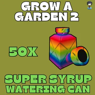 50x super syrup watering can