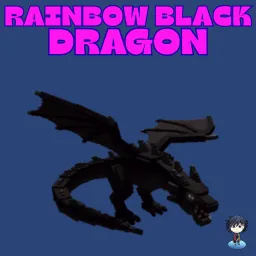 Rainbow black dragon