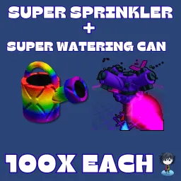 100 super watering can and 100 super sprinkler