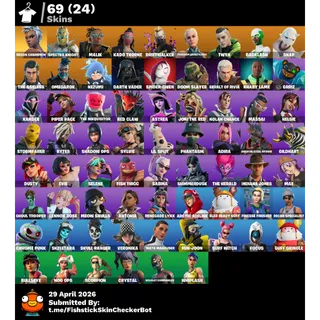 🎮 [PC/XBOX/PSN] 📈 LEVEL 1043 – 👕 69 SKINS – ⭐ 5 EXCLUSIVES – 💰 UNBEATABLE PRICE