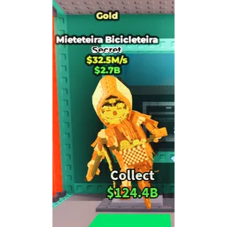 MIETETEIRA BICICLETEIRA 32.5M/S GOLD - STEAL A BRAINROT - FAST DELIVERY