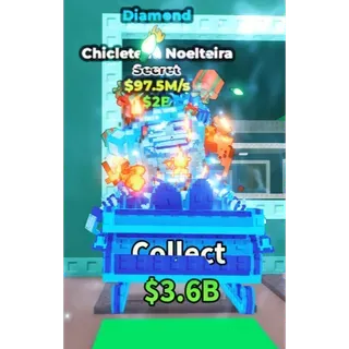 CHICLETEIRA NOELTEIRA DIAMOND 97.5M/S - STEAL A BRAINROT - FAST DELIVERY