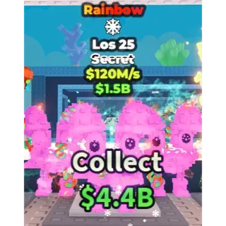 LOS 25 RAINBOW 120M/S - STEAL A BRAINROT - FAST DELIVERY