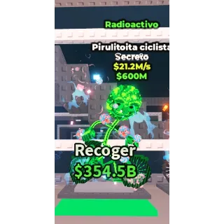 PIRULUITA BICICLETEIRA RADIOACTIVE 21.2M/S - STEAL A BRAINROT - FAST DELIVERY