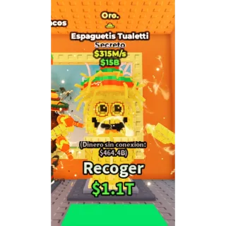 SPAGHETTI TUALETTI GOLD - STEAL A BRAINROT - FAST DELIVERY