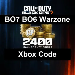 2400 COD Points Xbox BO7, BO6, Warzone Call of Duty Black Ops 7, Black Ops 6 and Warzone (Xbox Store)