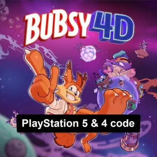 Bubsy 4D - 3D Platforming Adventure - PlayStation 5 & 4 code - Instant Delivery