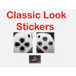 Personalized Custom PS5 Controller RETRO Classic Buttons (Stickers ONLY)