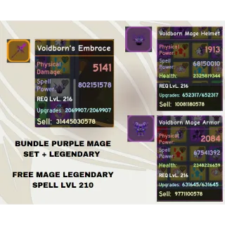 VOIDBORN PURPLE MAGE SET BUNDLE