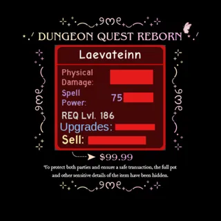 Dungeon Quest Reborn I Laevateinn I Mage Ultimate I CHEAP I Fast Delivery