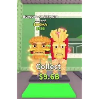 Burger and fries 150 mill one in stock