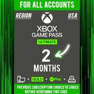 Gamepass Ultimate 2 Months